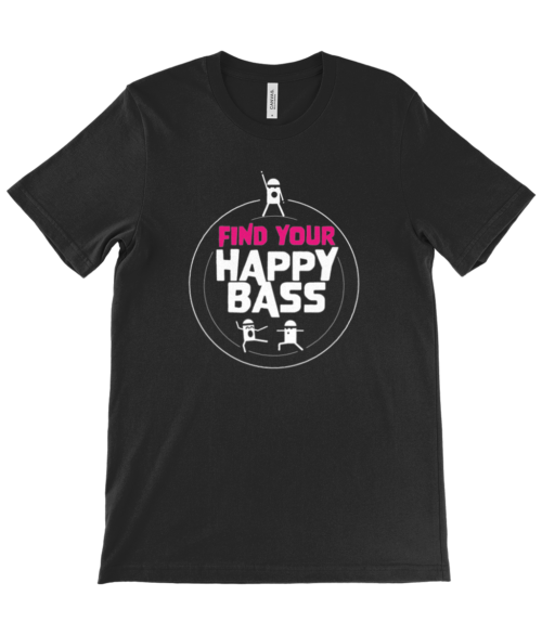 Unisex Crew Neck T-Shirt - Find Your happy Bass